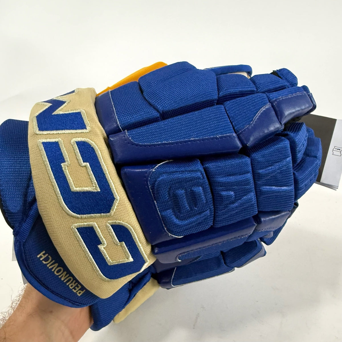 New STL Blues Heritage CCM HGCL Pro Gloves | 14" | Perunovic | D124 - Top Flight Hockey