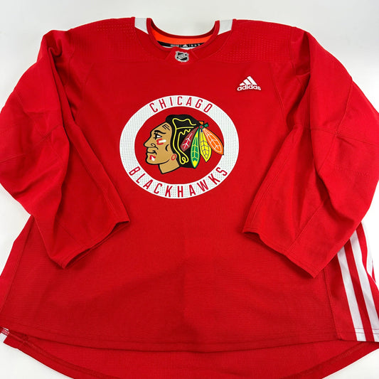 ROMEO #49 - Red Chicago Blackhawks Practice Jersey - Adidas MIC Size 56 - Top Flight Hockey