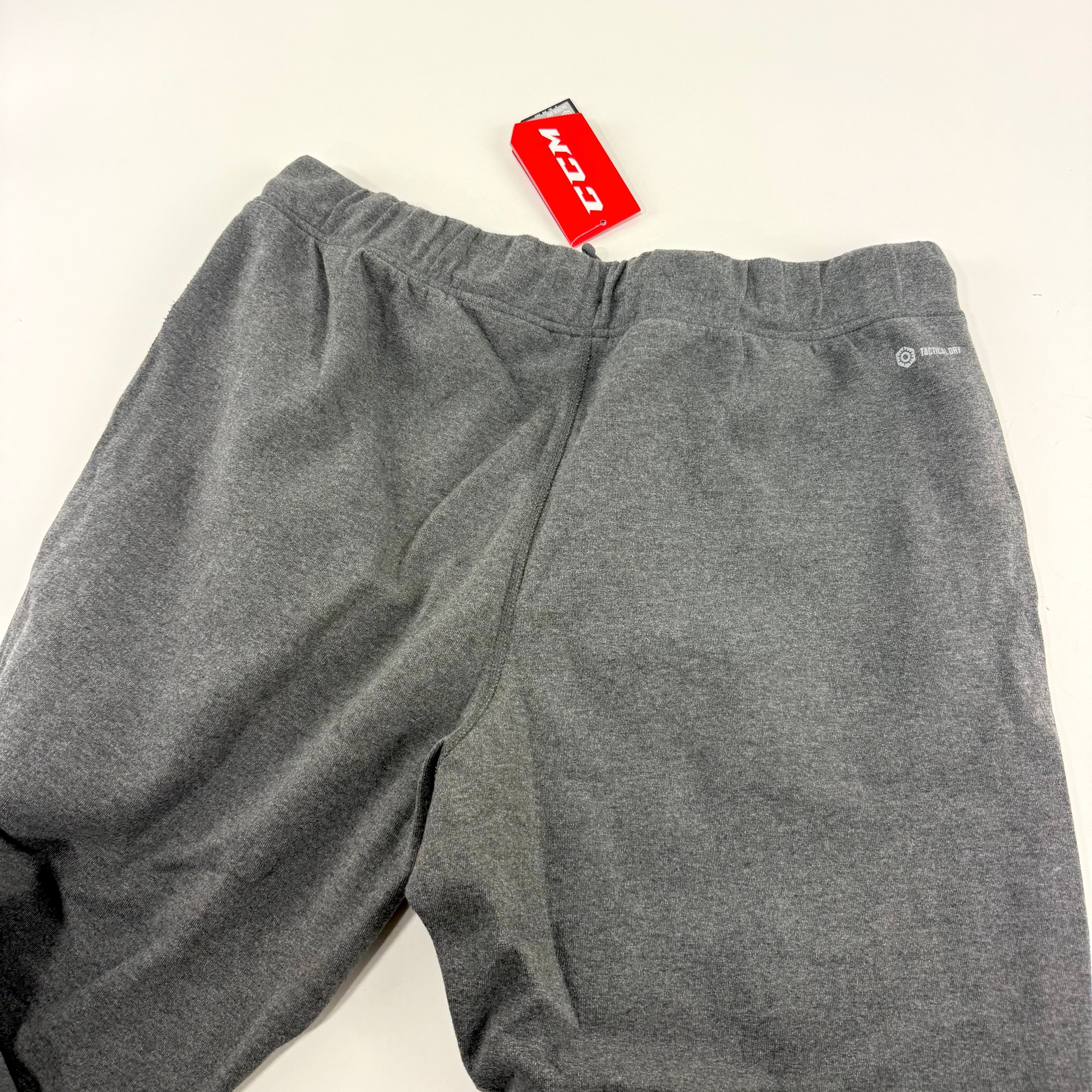 New Dark Grey CCM Mens Premium Tapered Fleece Pant | Senior XL | #191520015510 - Top Flight Hockey