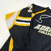 Used Adrian College Black Harrow Mens Game Jersey | Size XL | #8