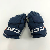 Used Navy CCM Jetspeed Pro Gloves | 14" | D354