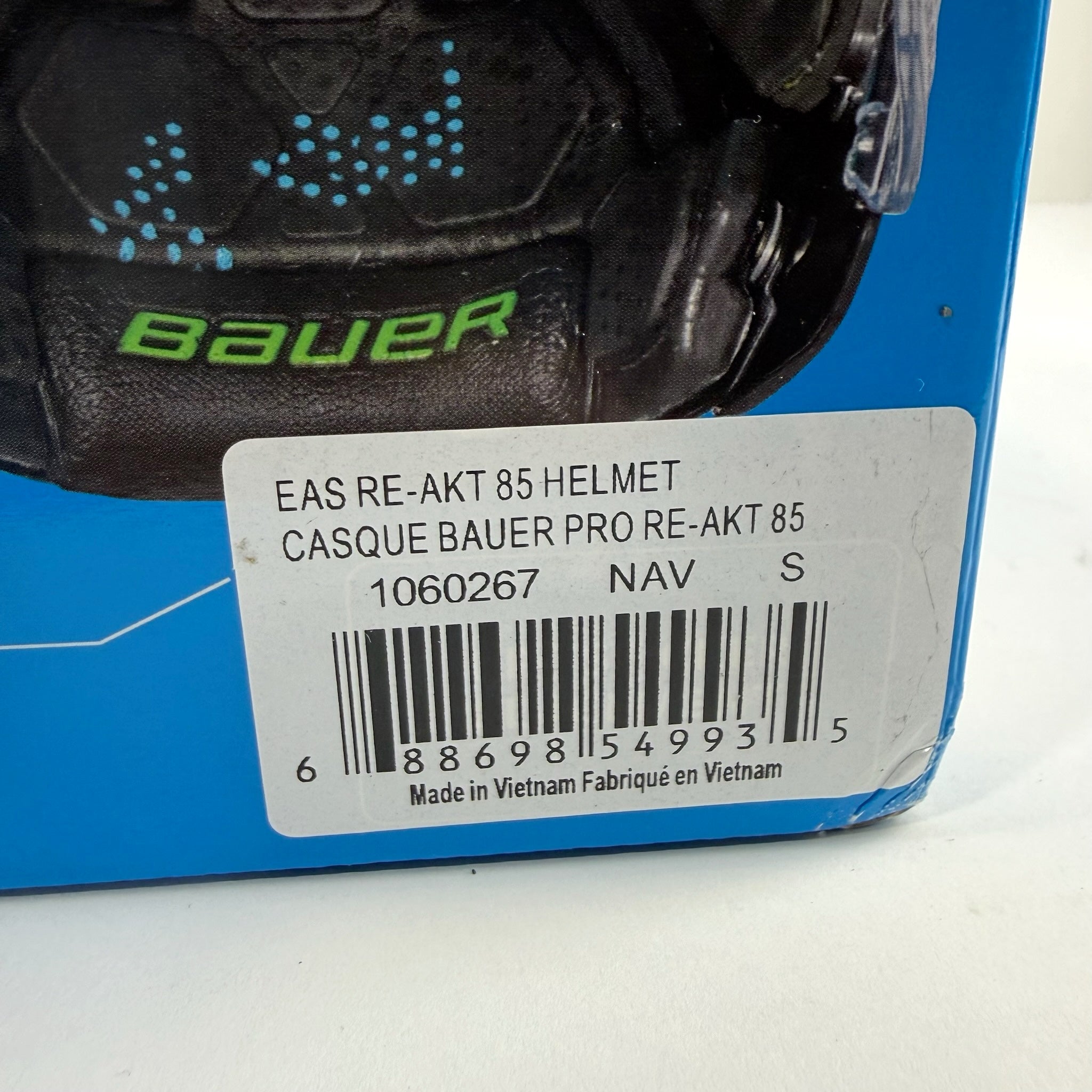 New Navy Bauer Re-Akt 85 Helmet | Senior Small | St. Louis Blues - Top Flight Hockey