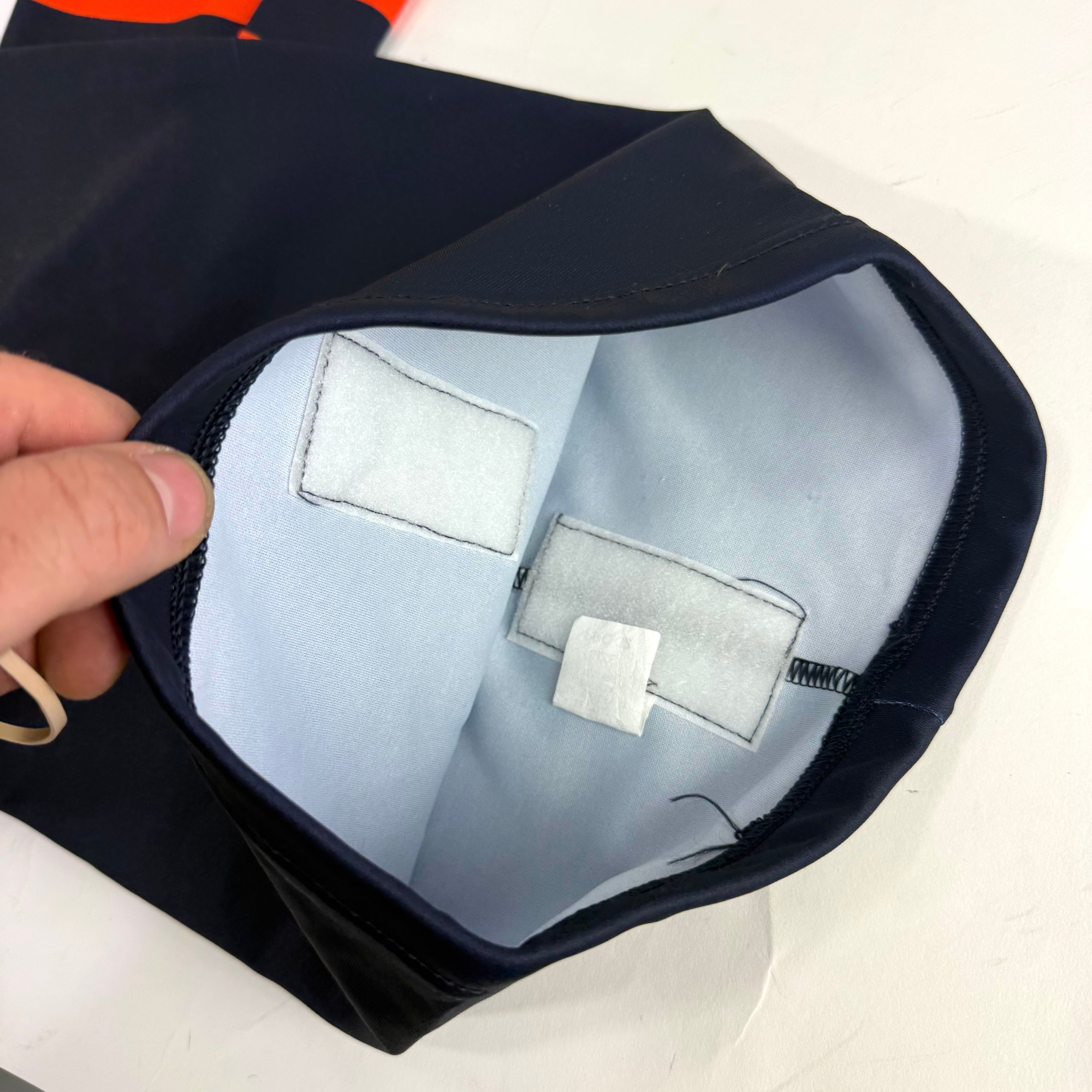 Used Once Navy and Orange Socks | 32" - Top Flight Hockey