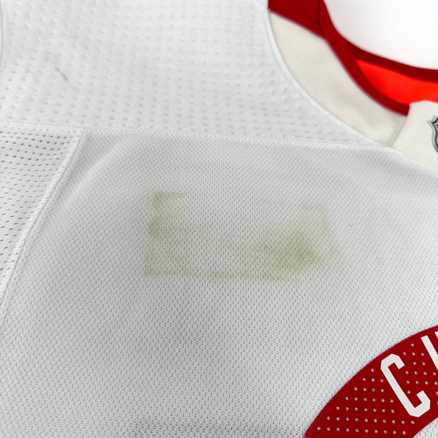FELCMAN #75 - White Chicago Blackhawks Camp / Practice Jersey - Adidas MIC Size 58