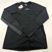 New Black CCM Mens Baselayer Long Sleeve Top with Gel | Senior XL | #191520510275 - Top Flight Hockey