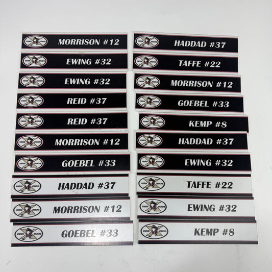 Wilkes Barre Scranton Locker Room Nameplates