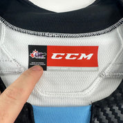 Brand New White Authentic Winnipeg Ice Quicklite Game Jersey - MIC Made in Canada Size 56 - Top Flight Hockey