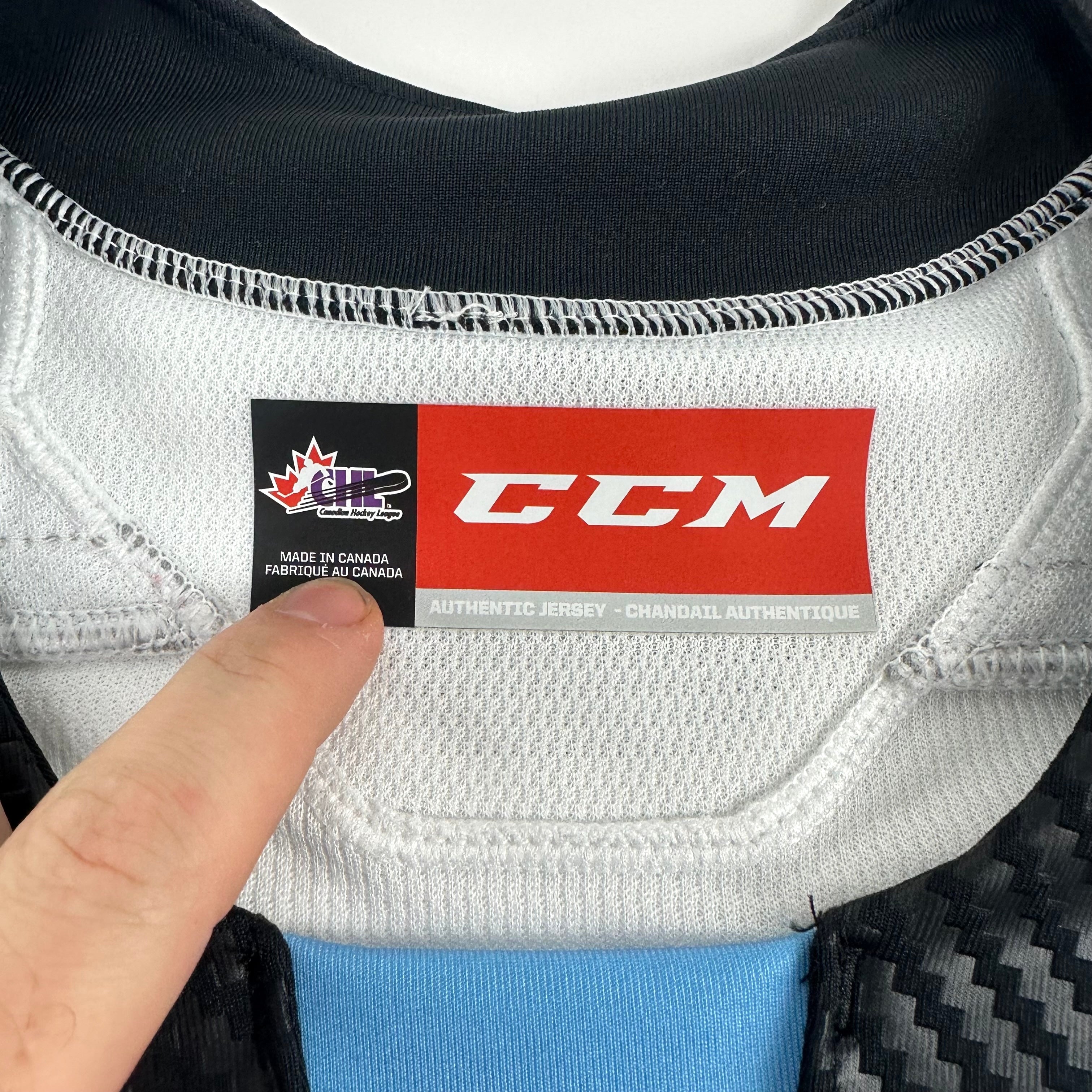 Brand New White Authentic Winnipeg Ice Quicklite Game Jersey - MIC Made in Canada Size 56 - Top Flight Hockey