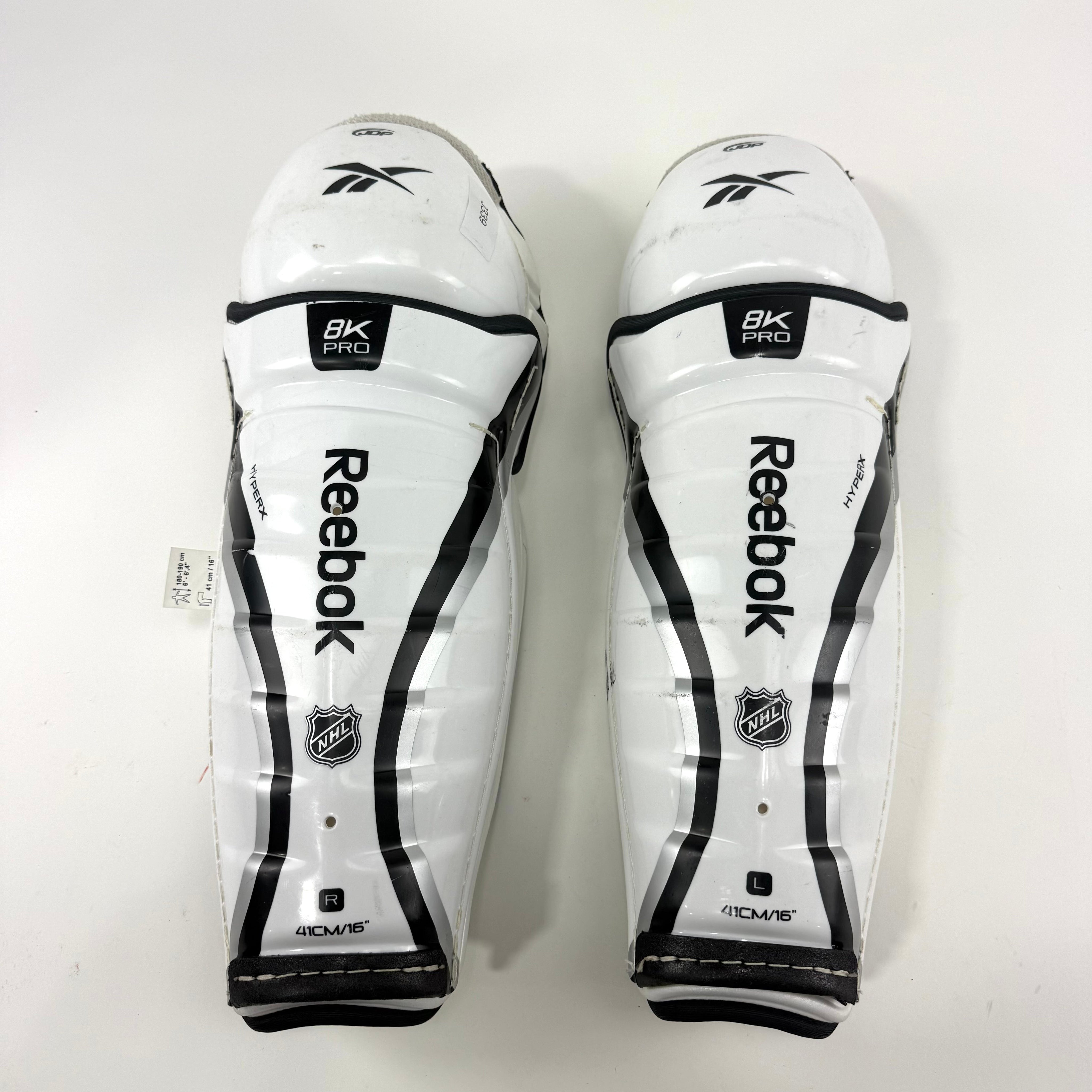 Used Reebok 8K Pro Shin Guards | 16" | J339 - Top Flight Hockey