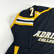 Used Adrian College Black Harrow Mens Game Jersey | Size XL | #7