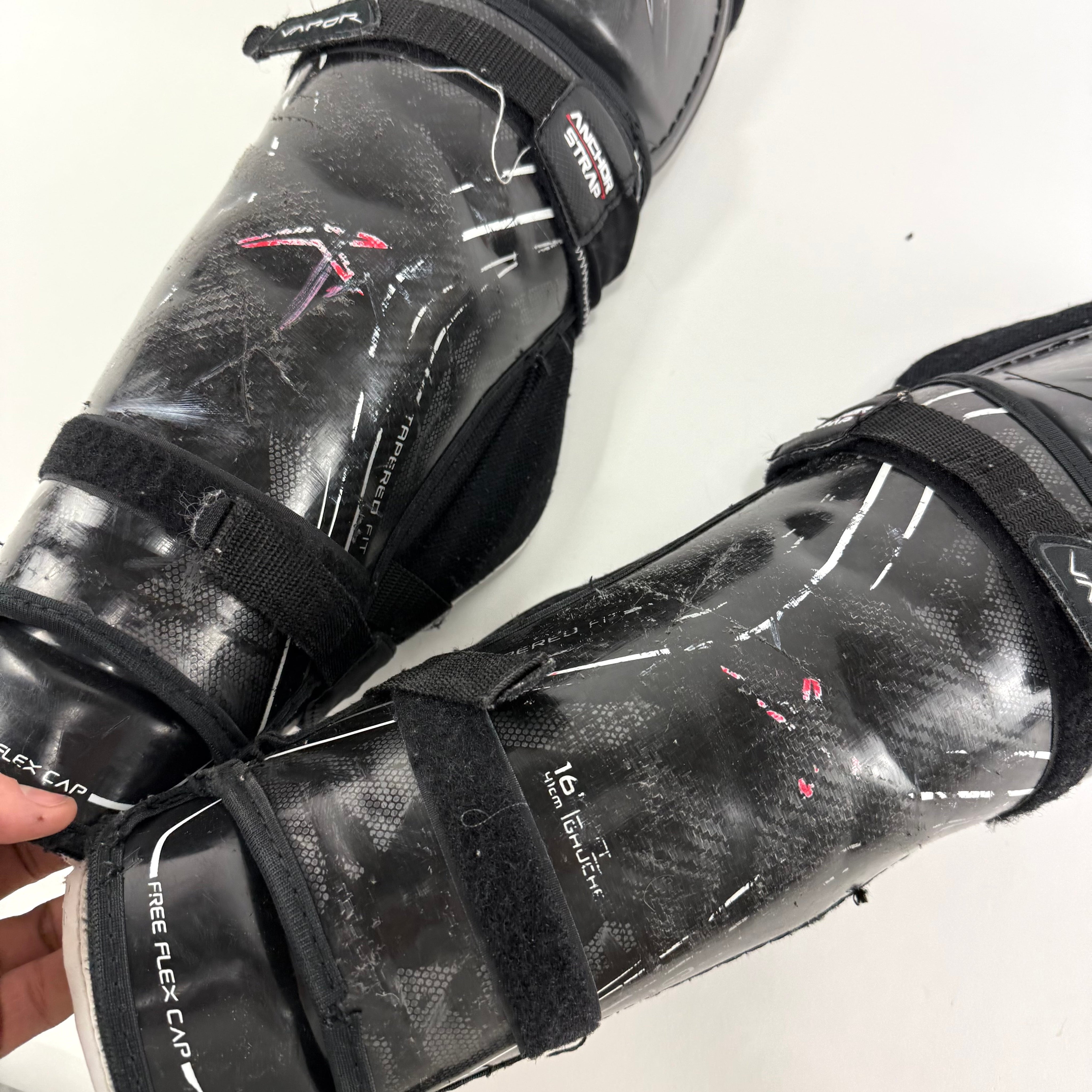 Used Bauer Vapor 1X Lite Shin Guards 16" | U382 - Top Flight Hockey