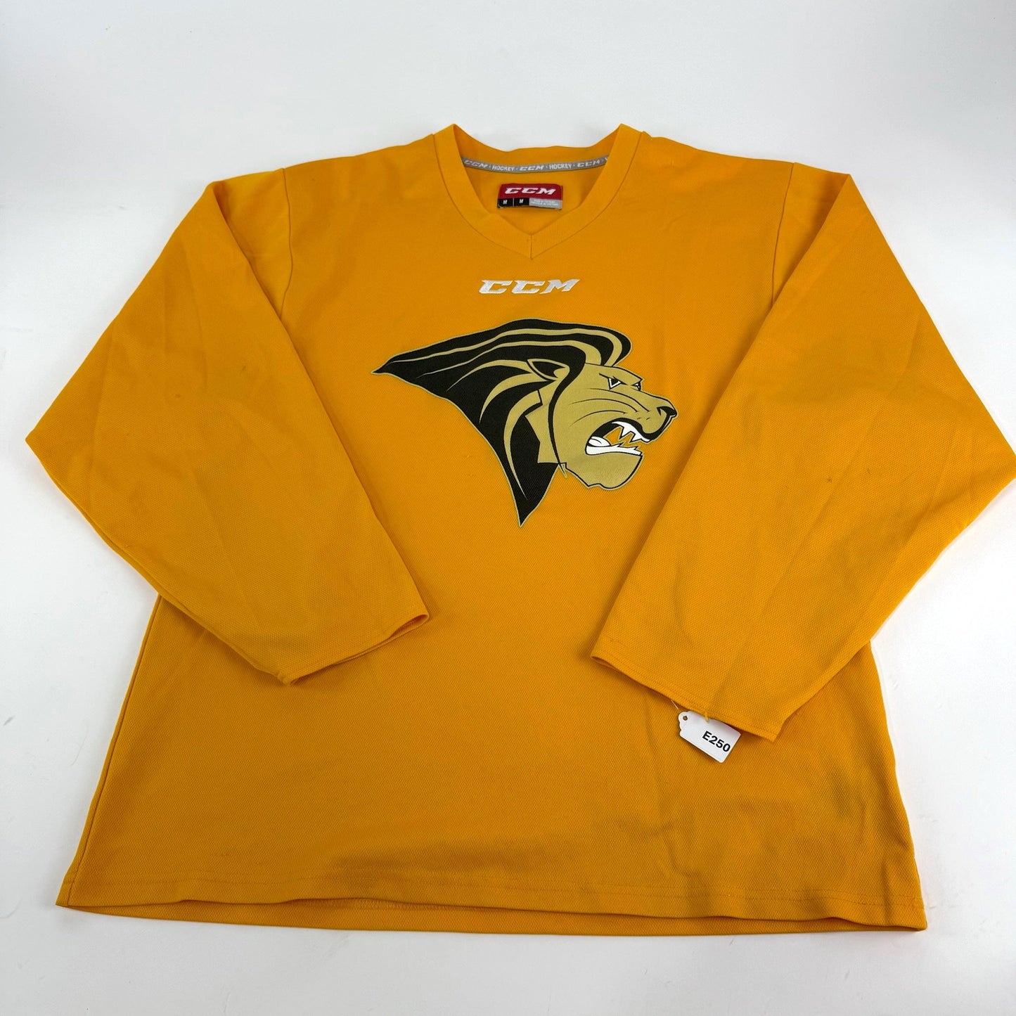 Used Yellow Lindenwood CCM Practice Jersey | Medium | E250