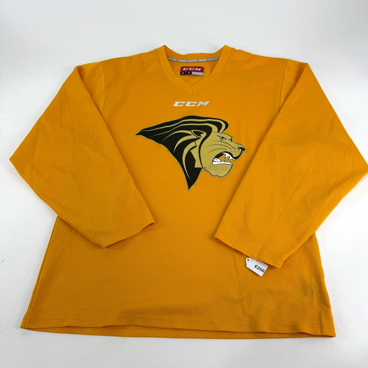 Used Yellow Lindenwood CCM Practice Jersey | Medium | E250 - Top Flight Hockey