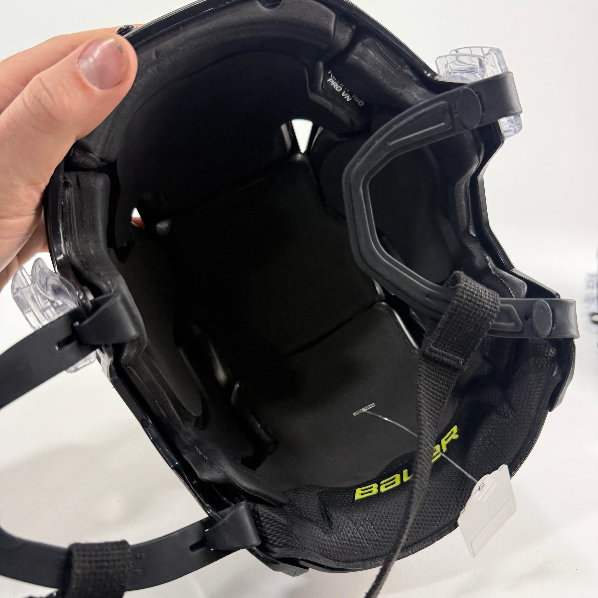 Used Black Chicago Steel Bauer Re-akt 150 Pro VN Helmet | SR S | R594 - Top Flight Hockey