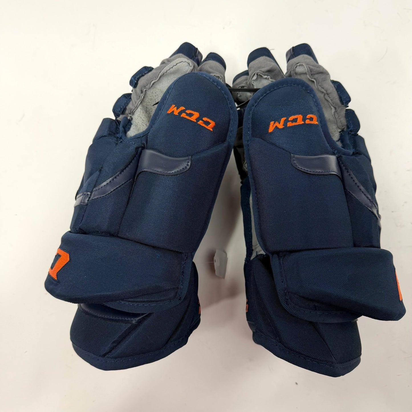 Used Navy and Orange CCM HG12 Gloves | 15" | AB672