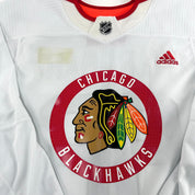 HARDMAN #86 - White Chicago Blackhawks Camp / Practice Jersey - Adidas MIC Size 58 - Top Flight Hockey
