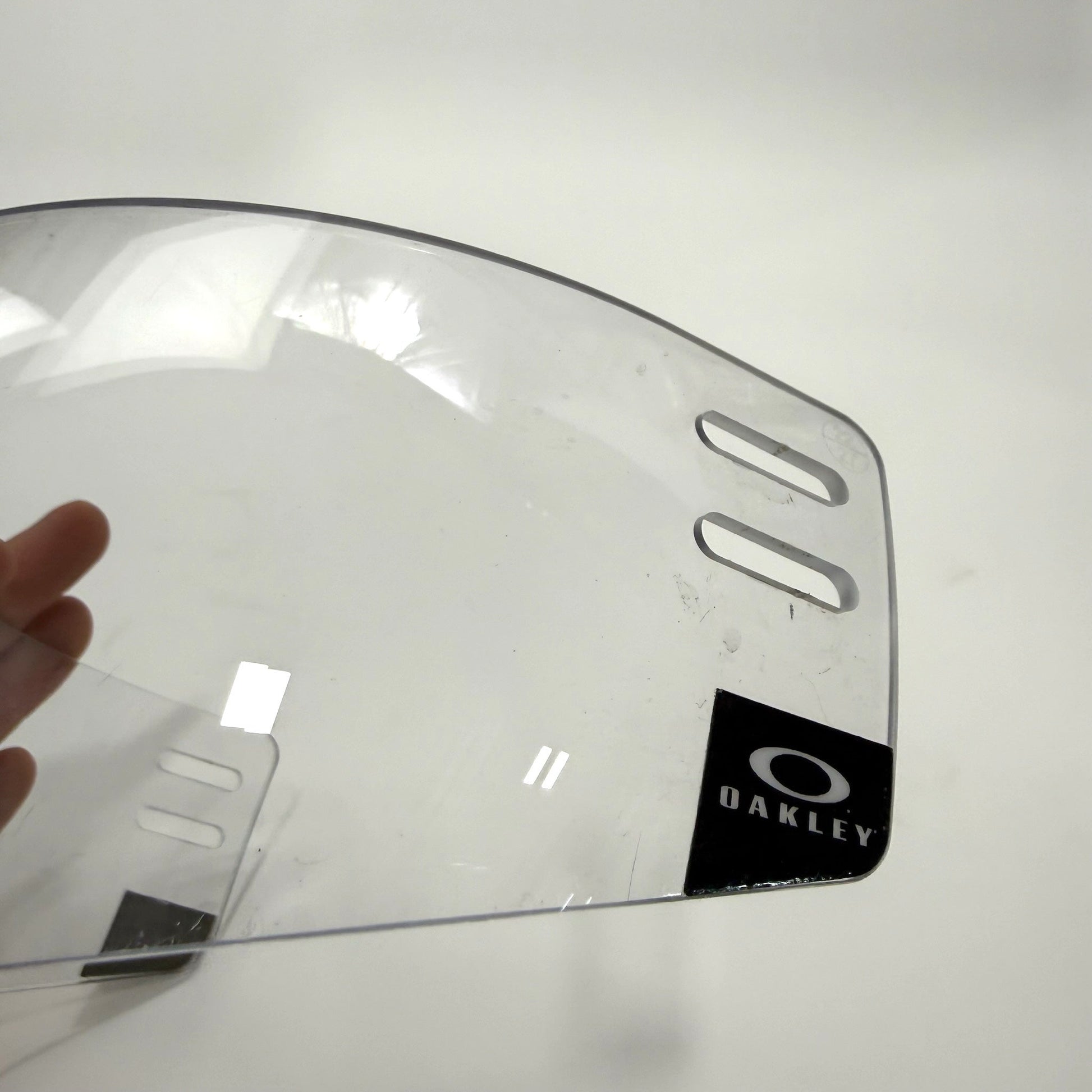 Used Pro Stock Oakley Straight Cut Visor | #VS13 - Top Flight Hockey