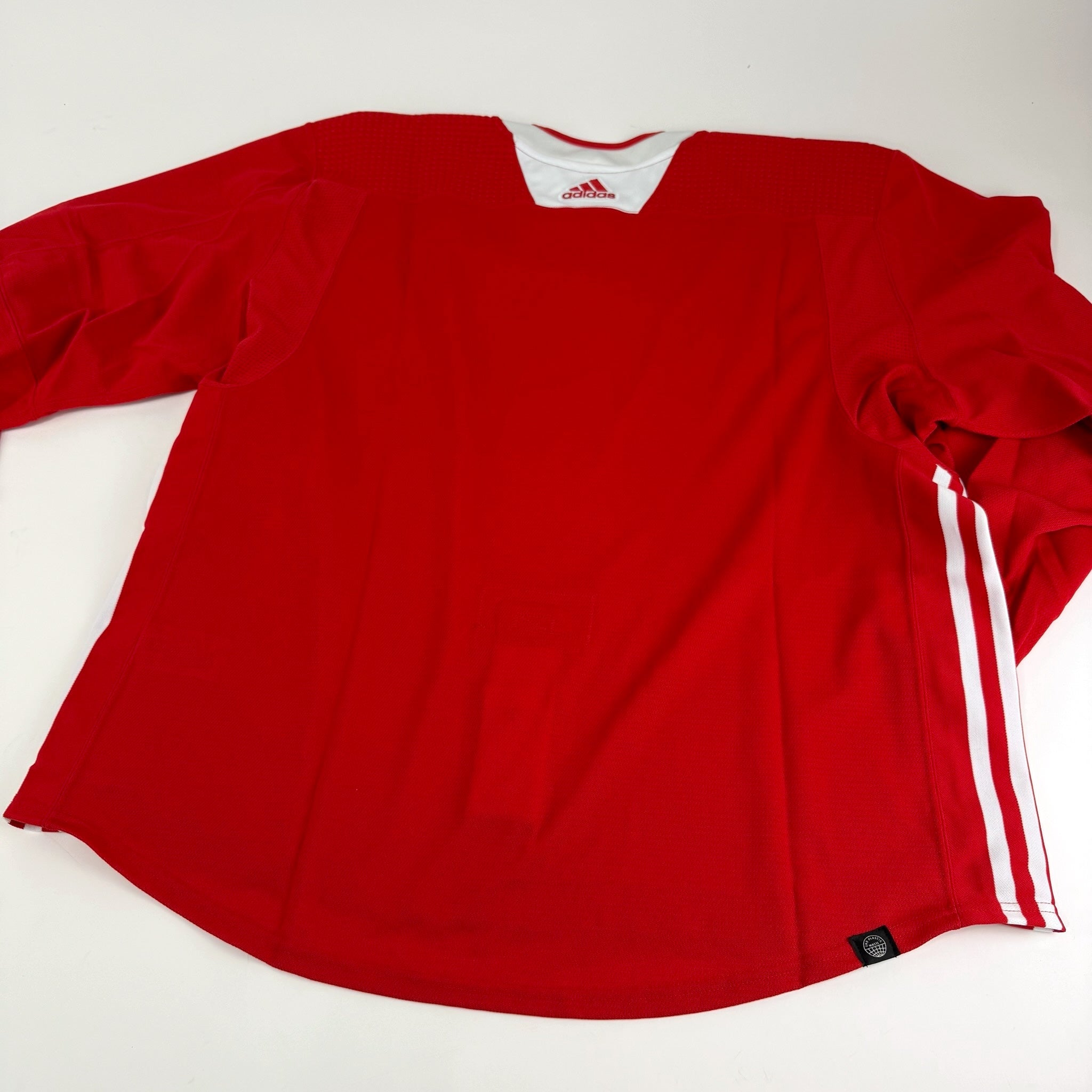 Brand New MIC Red Adidas PRIMEGREEN Practice Jersey - Size 60 - Top Flight Hockey