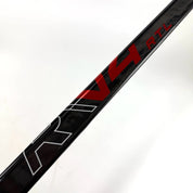 New Regular Black/Red Warrior Ritual V4 Goalie Stick | 25.5" Paddle Custom Curve | Mrazek | R302 - Top Flight Hockey
