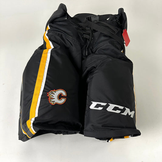 Brand New CCM HPTKXP Pro Pants - Third Calgary Flames - L+1 - Top Flight Hockey
