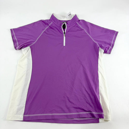 Used Purple Adidas UWSP Pointers Womens Polo | Womens Large | E266 - Top Flight Hockey