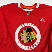 JOHNSON #8 - Red Chicago Blackhawks Practice Jersey - Adidas MIC Size 58 - Top Flight Hockey