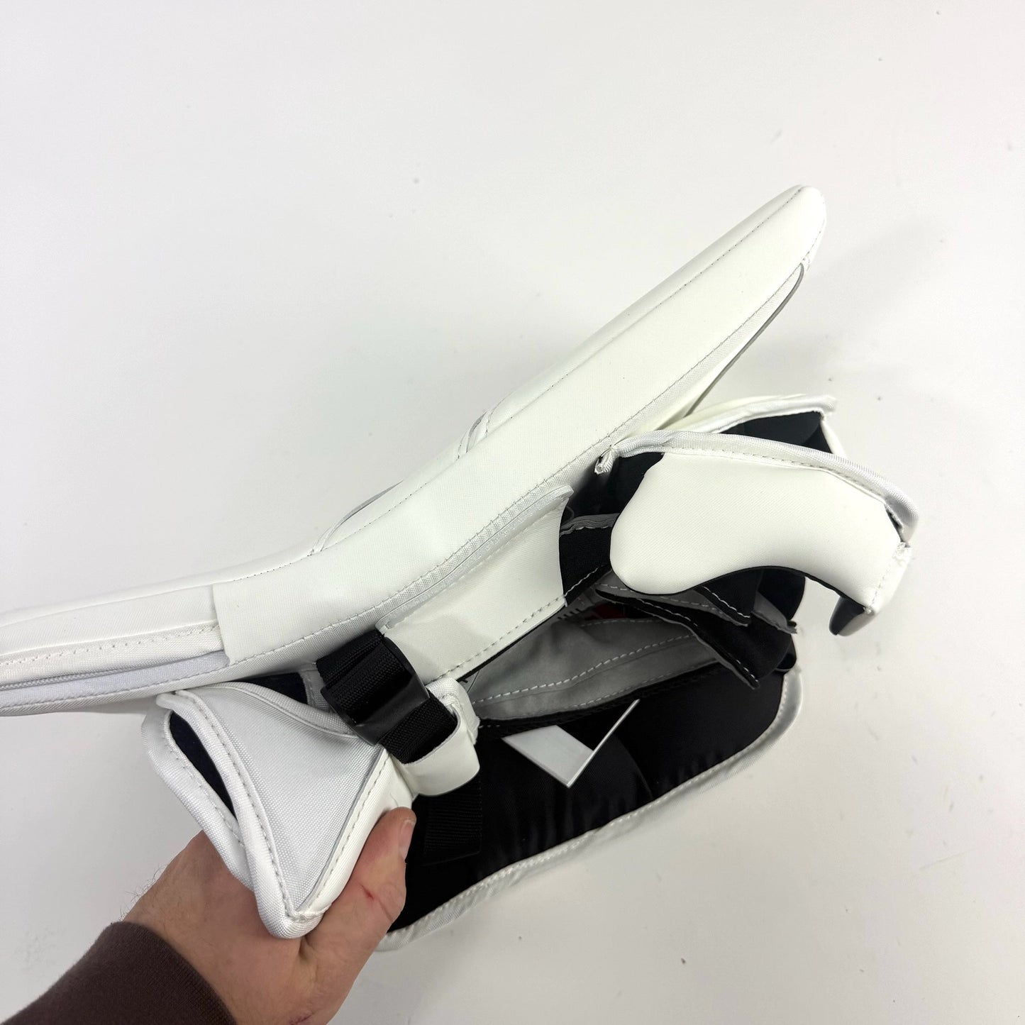 New White CCM E Flex 6.9 Goalie Blocker | Regular | Senior - Top Flight Hockey