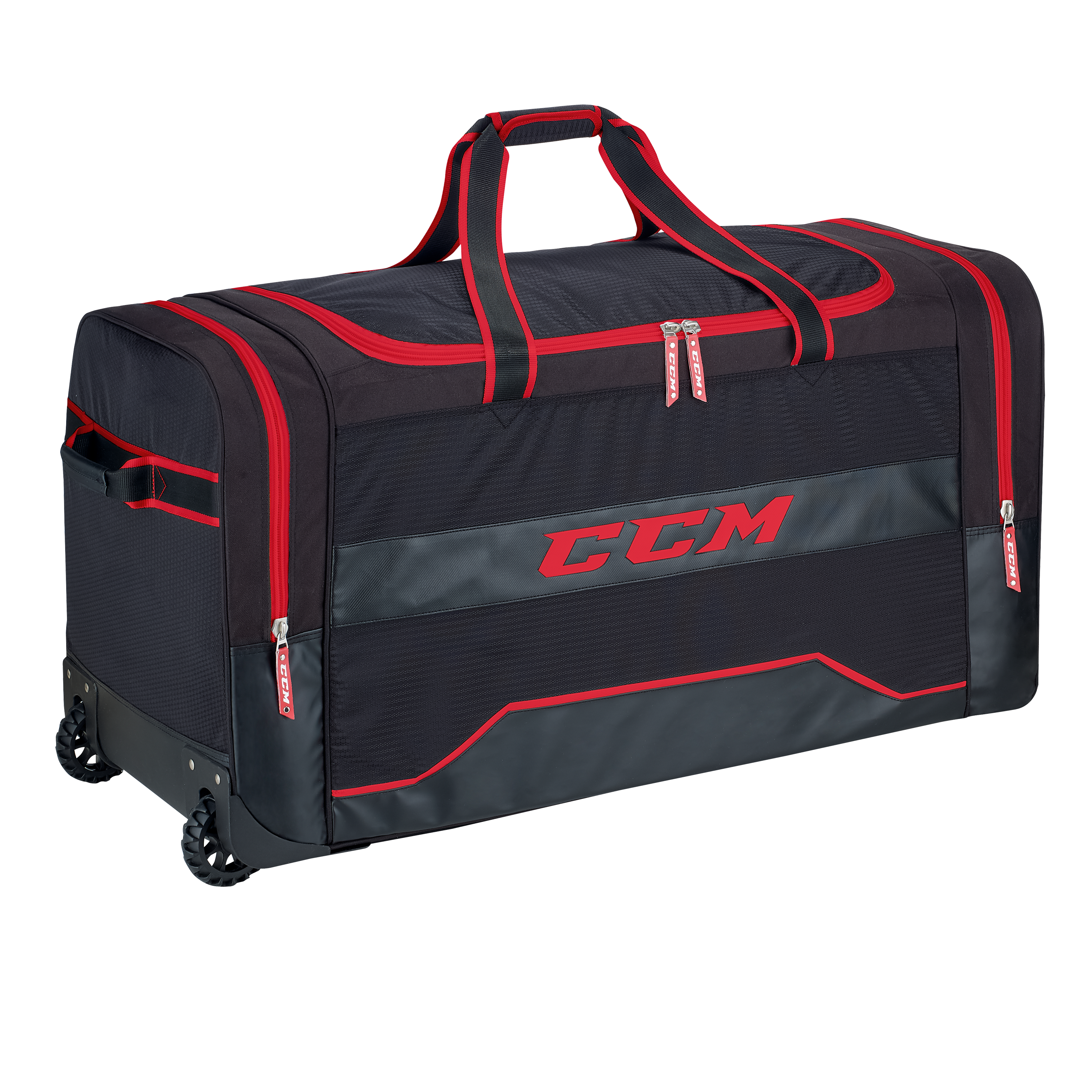 Red CCM 380 Wheeled Player Core Carry Bag | #191520253936 - Top Flight Hockey