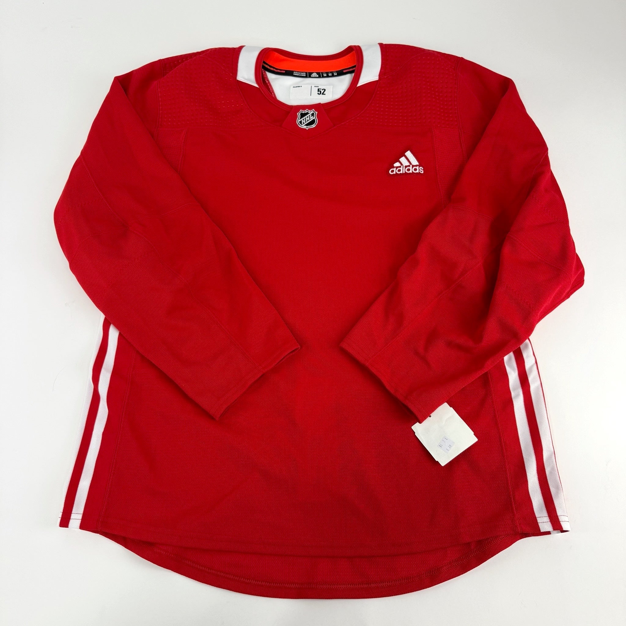 Brand New MIC Red Adidas Practice Jersey - Size 52 - Top Flight Hockey