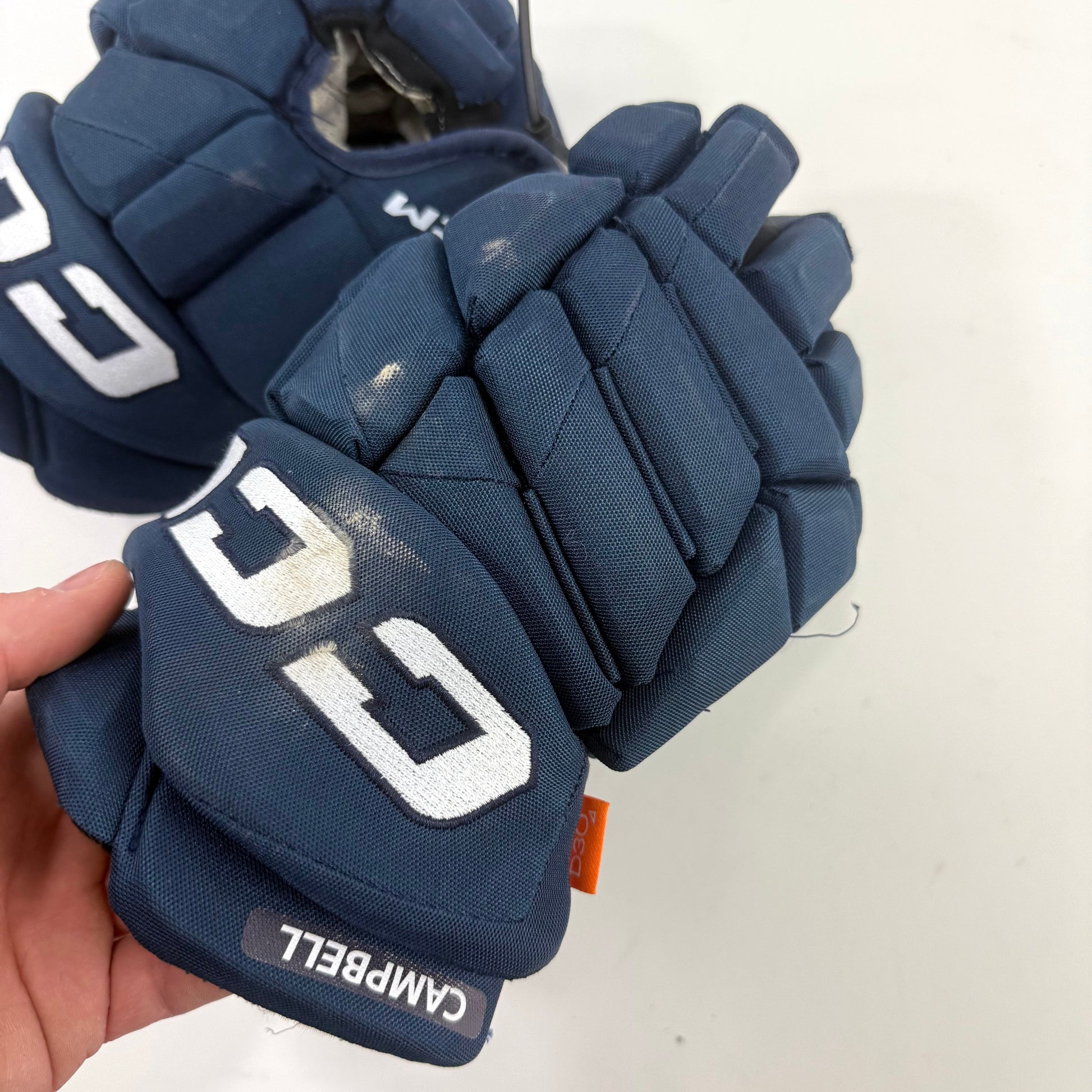 Used Navy CCM Jetspeed Pro Gloves | 14" | D357 - Top Flight Hockey