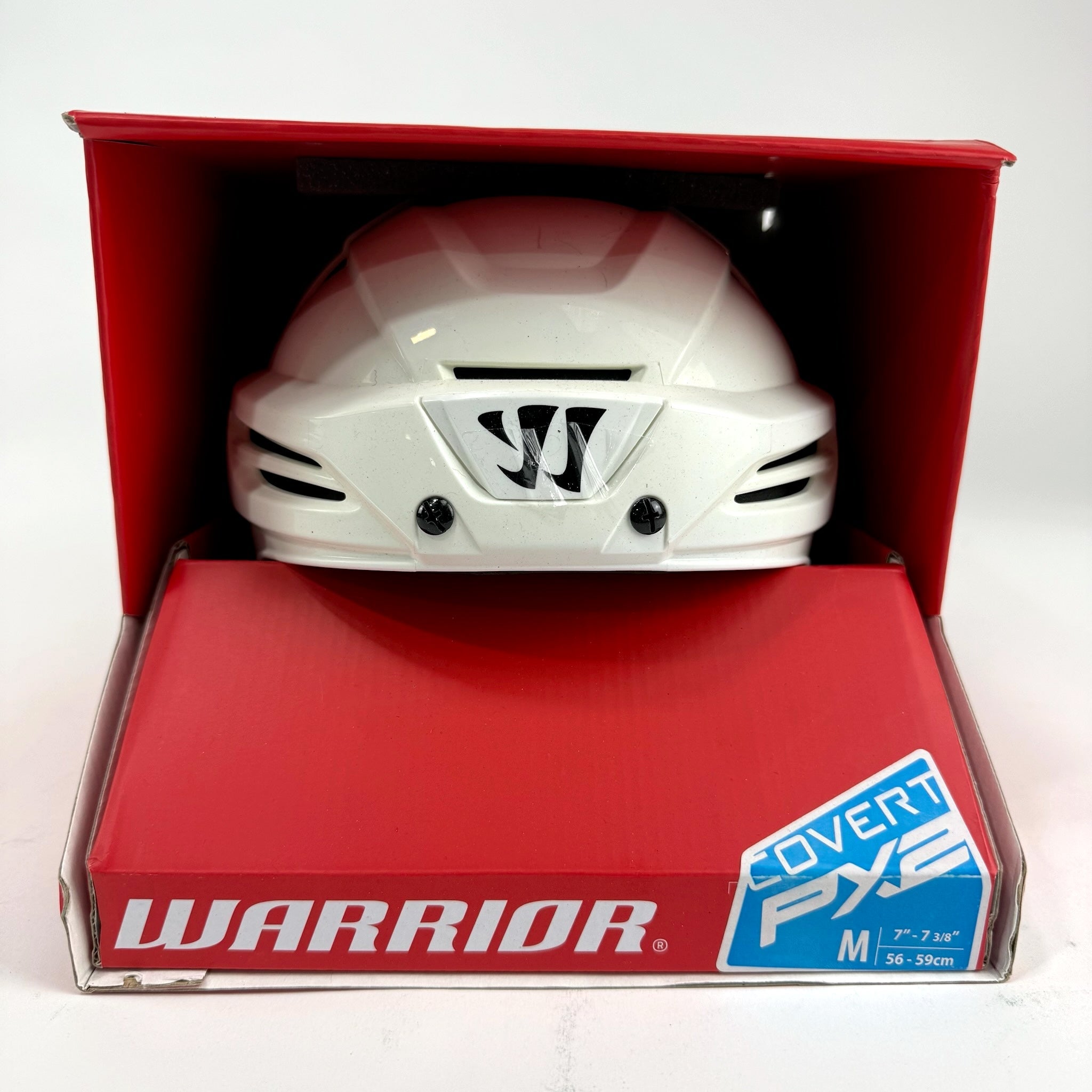 New White Warrior Covert PX2 Helmet | Senior Medium - Top Flight Hockey