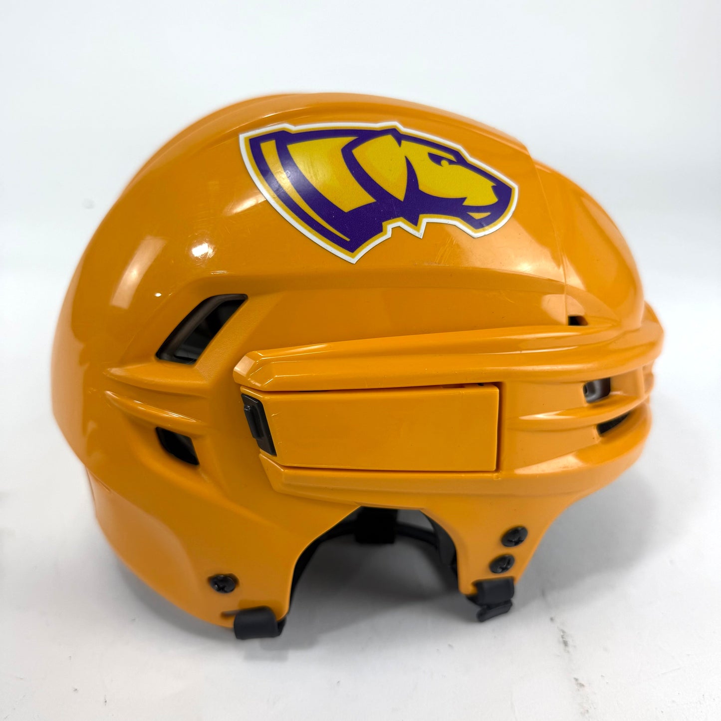 Used Sunflower Yellow CCM Tacks 910 Helmet | Small | E484 - Top Flight Hockey