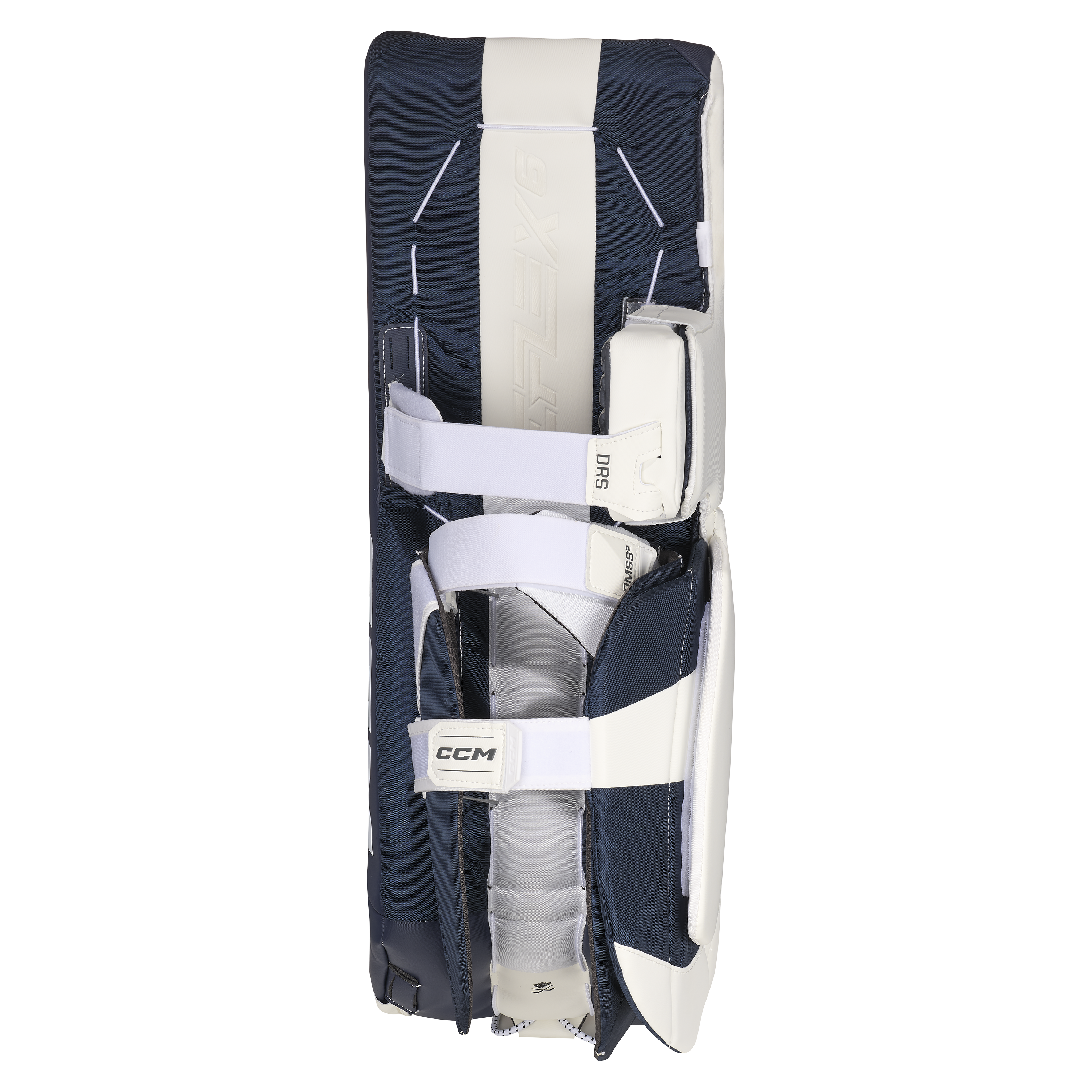 New CCM White E Flex 6.9 Goalie Leg Pads | 34+1" | #191520631581 - Top Flight Hockey
