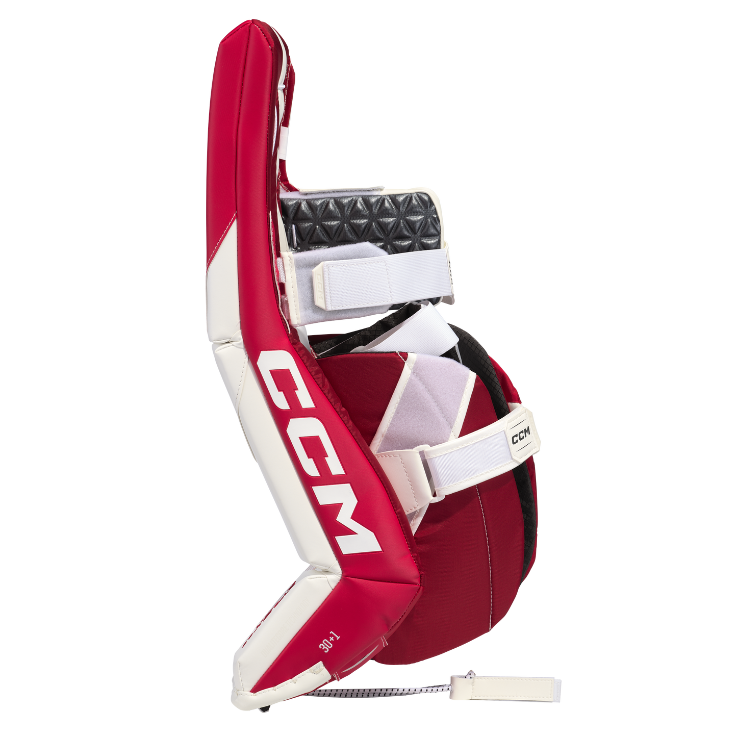 New CCM White E Flex 6.9 Goalie Leg Pads | 31+1" | #191520631949