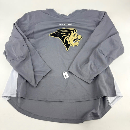 Used Grey Lindenwood CCM Practice Jersey | XL | E193 - Top Flight Hockey