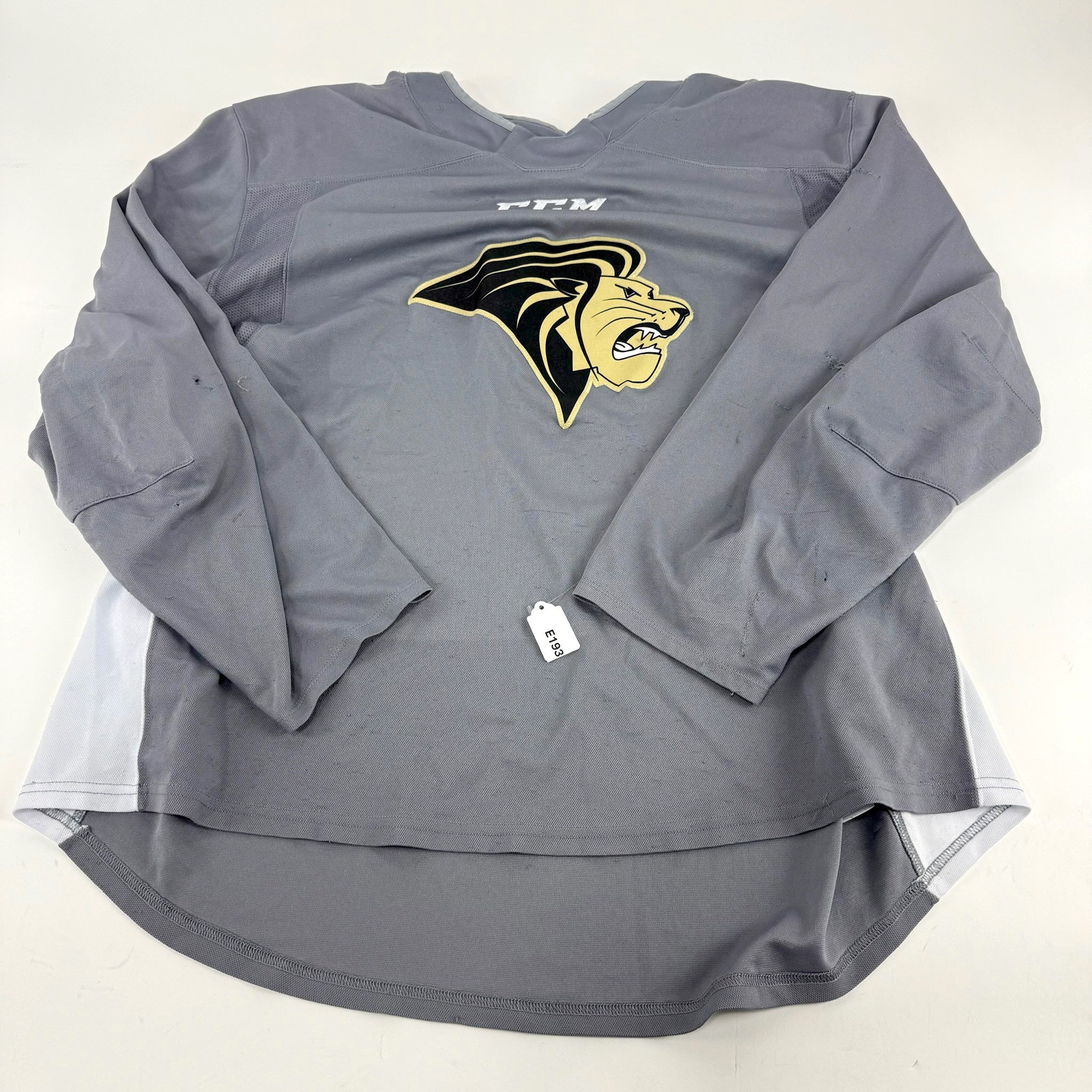 Used Grey Lindenwood CCM Practice Jersey | XL | E193 - Top Flight Hockey
