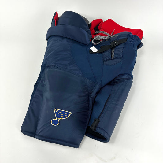 Used Navy Bauer Vapor Pro Pants | Large +1" | STL Blues | L573