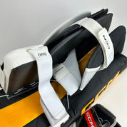 Brand New CCM 6.5 White, Yellow, and Black Full Goalie Set - 34" +1" Pads - 581 Degree Break Glove