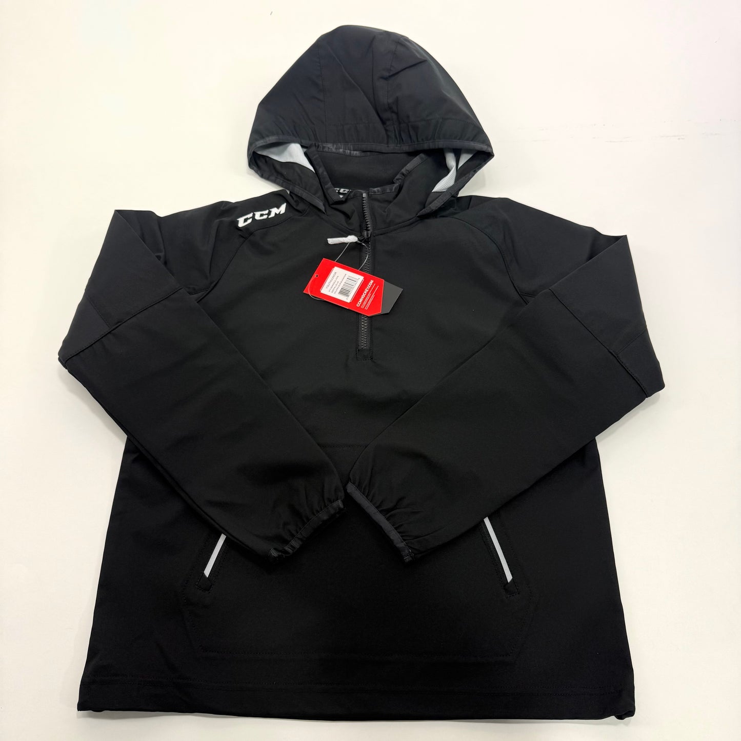 New Black CCM Youth Anorak Jacket | Youth L | #888600608846 - Top Flight Hockey
