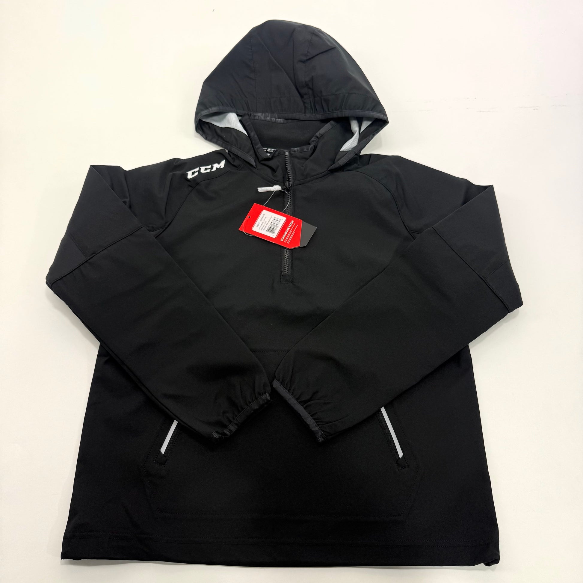 New Black CCM Youth Anorak Jacket | Youth L | #888600608846 - Top Flight Hockey