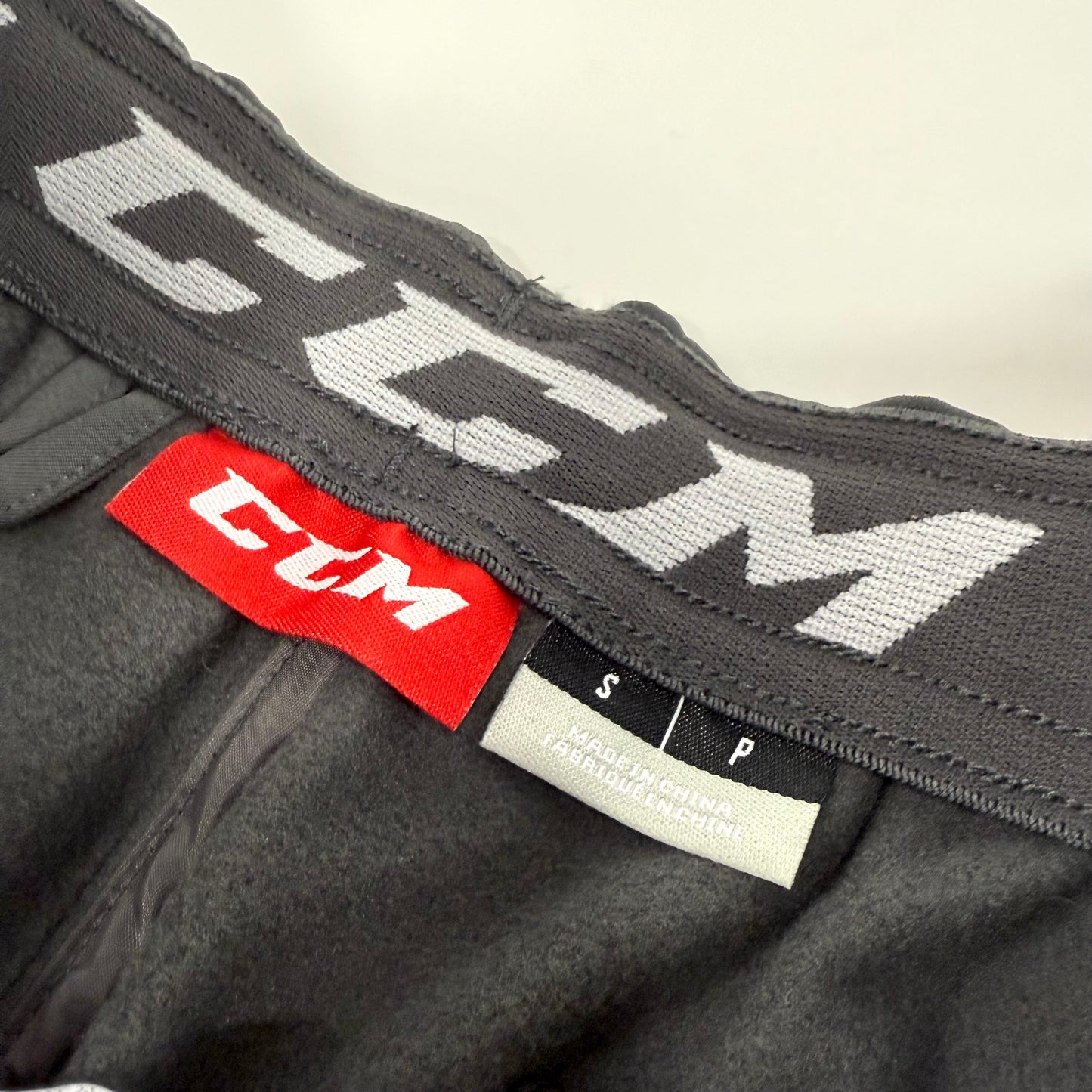 New Charcoal CCM Adult Hockey Warm Up Pants | S | #888600716107 - Top Flight Hockey