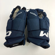 Used Navy CCM Jetspeed Pro Gloves | 14" | D372