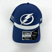 Brand New Blue Tampa Bay Lightning Fanatics Medium/Large Fitted Hat - Top Flight Hockey