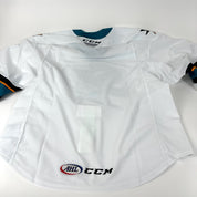 Brand New White CCM San Jose Barracuda AHL MIC Game Jersey - Size 58