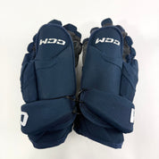 Used Navy CCM HG12 Gloves | 14" | D376