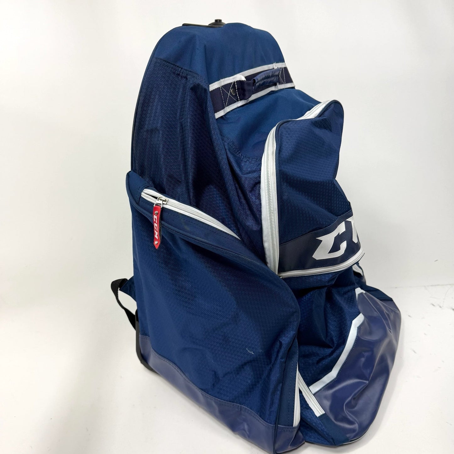 New Navy CCM 18" Wheeled Backpack Player Bag