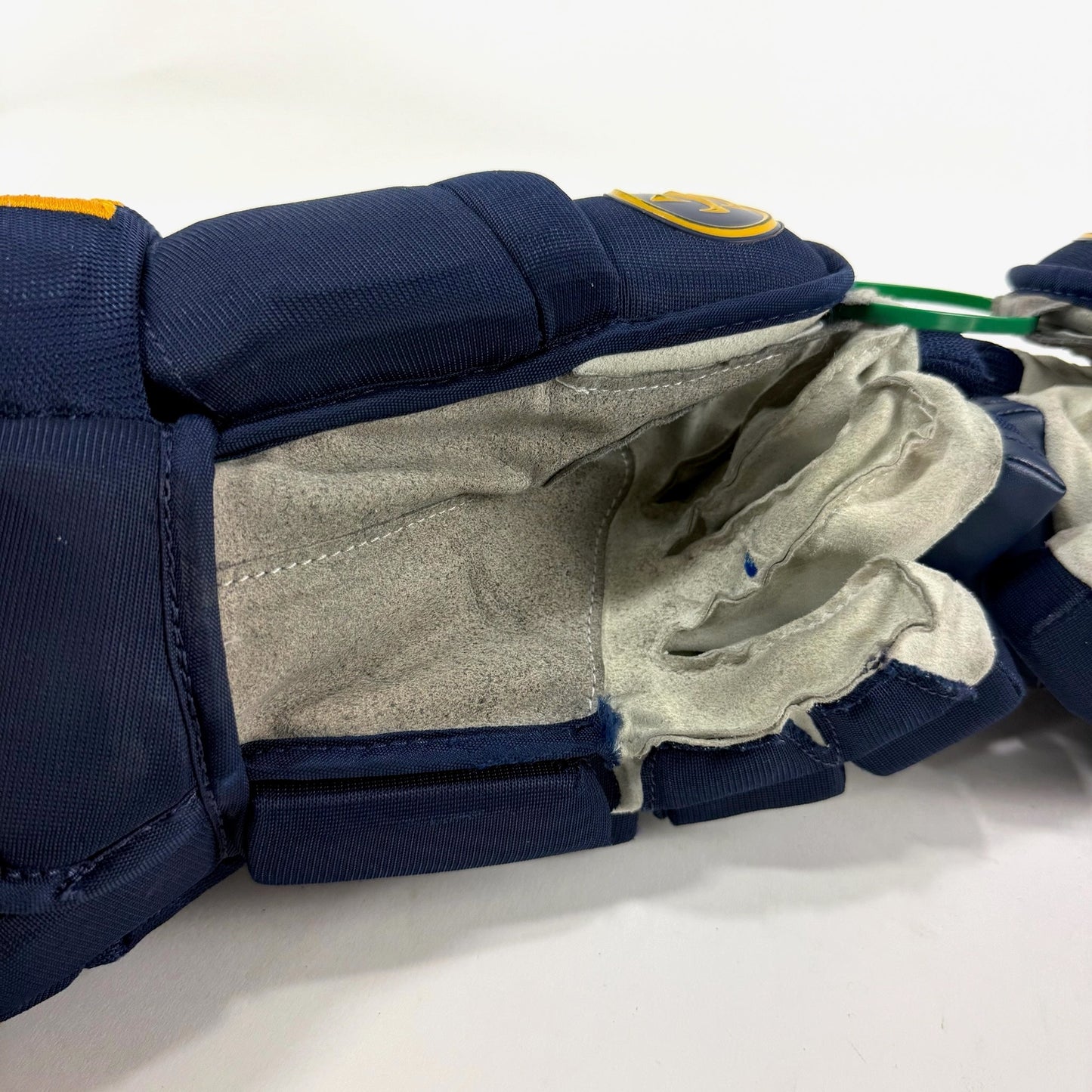 Used Navy STL Blues Alpha DX Pro Gloves | 14" | Weber | D168 - Top Flight Hockey