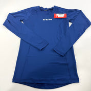 New Navy CCM Baselayer Compression Long Sleeve Shirt | Senior S #191520510428 - Top Flight Hockey
