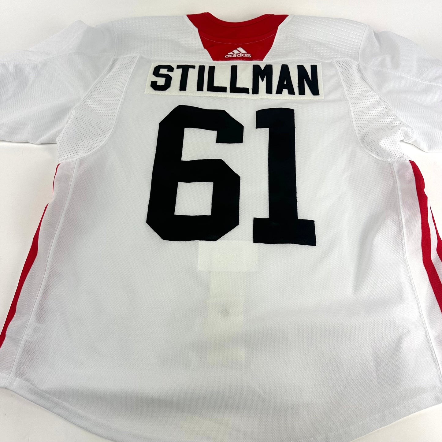 STILLMAN #61 - White Chicago Blackhawks Camp / Practice Jersey - Adidas MIC Size 56