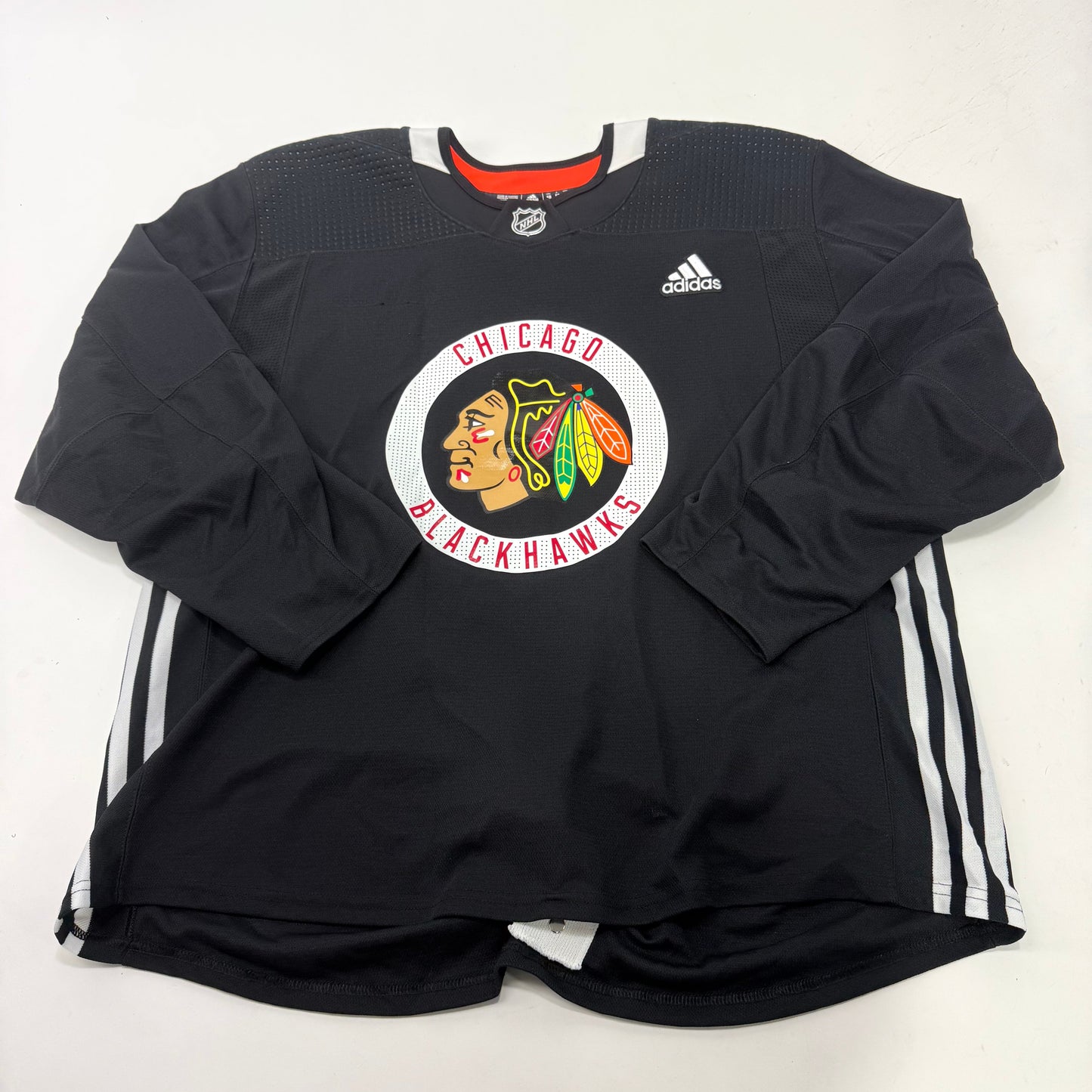 Used Black Chicago Blackhawks Adidas MIC Practice Jersey | Size 58 - Top Flight Hockey